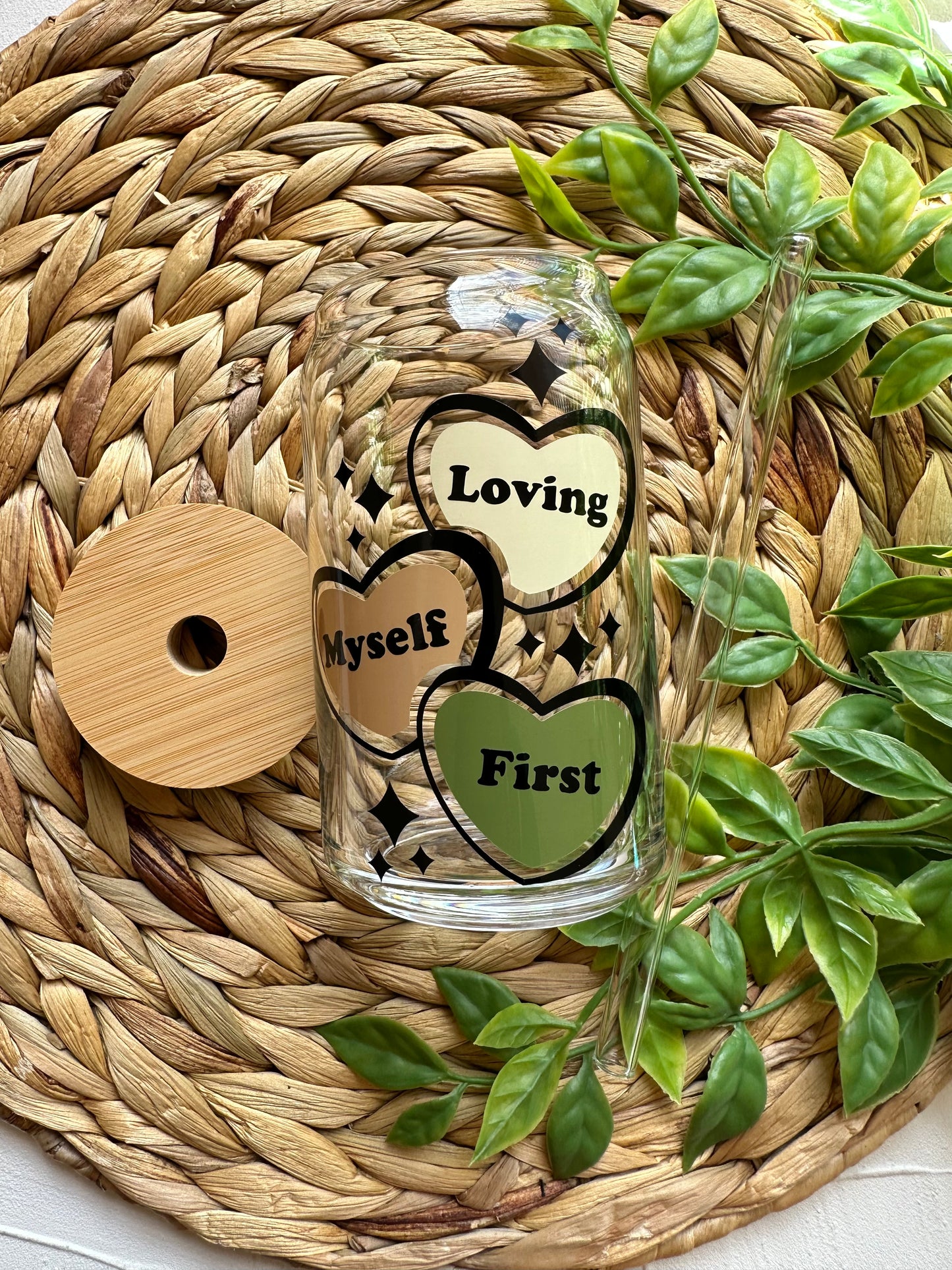 Loving Myself First Glass