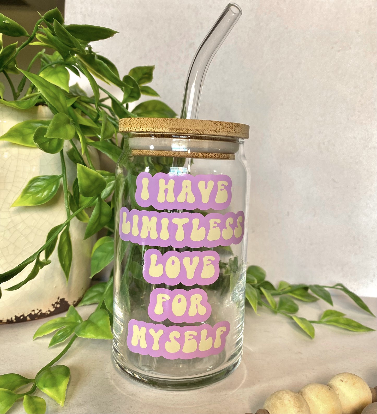 Love Affirmation Glass