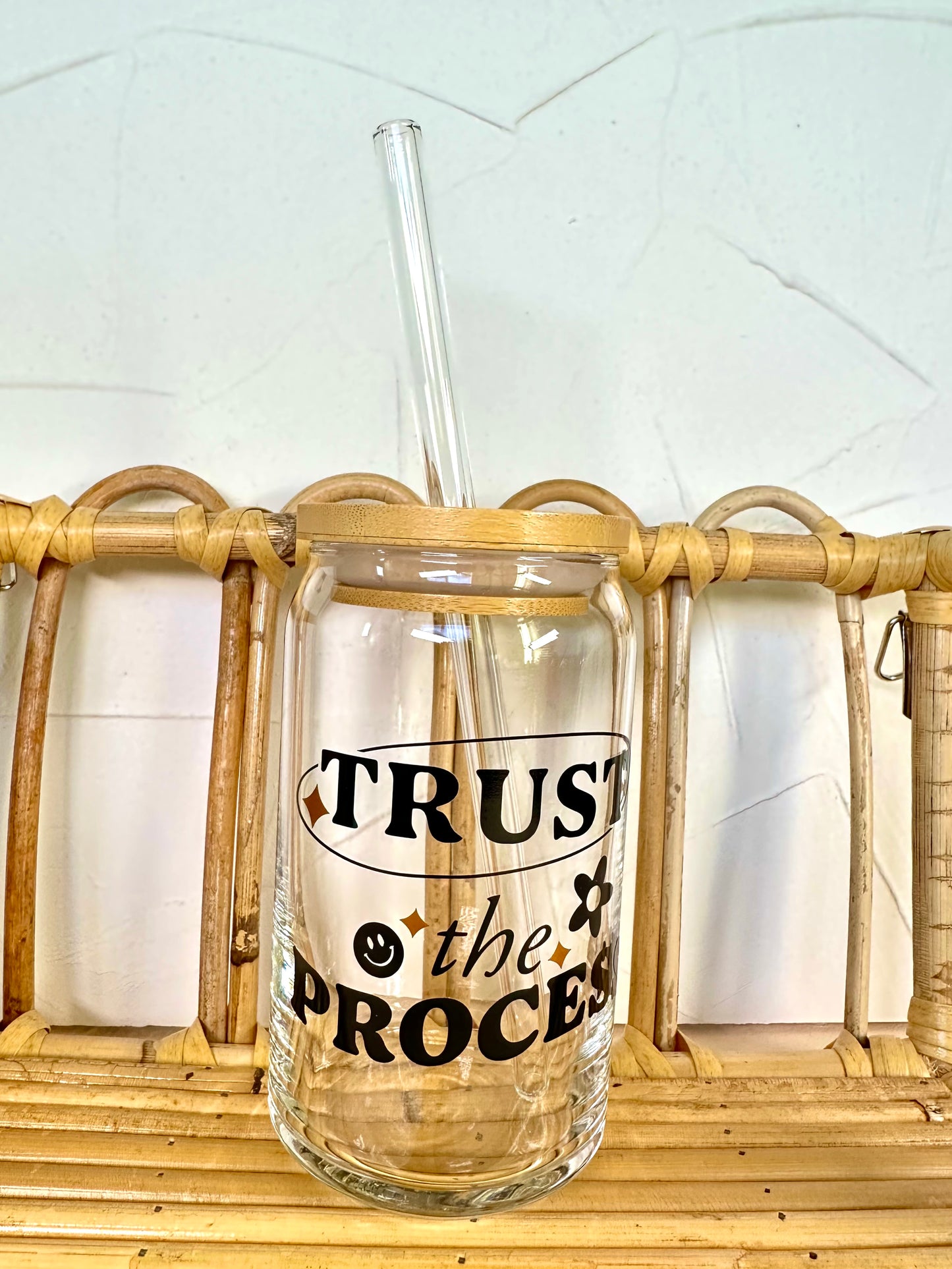 Trust the Process glass